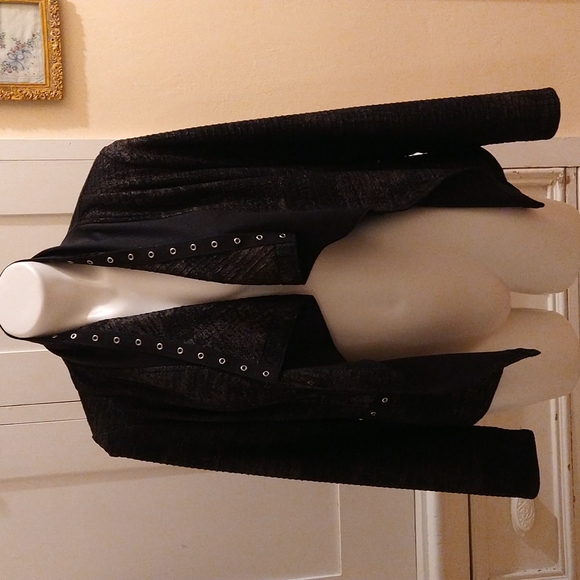 Patchington Jackets & Blazers - Patchington black knit jacket Sz PS